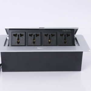 Caja Pop-Up TECREAL BD610-8 con 4 tomacorrientes integrados